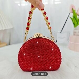 Elegant Red Evening Clutch